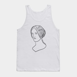 Mary Shelley Line Art Tank Top